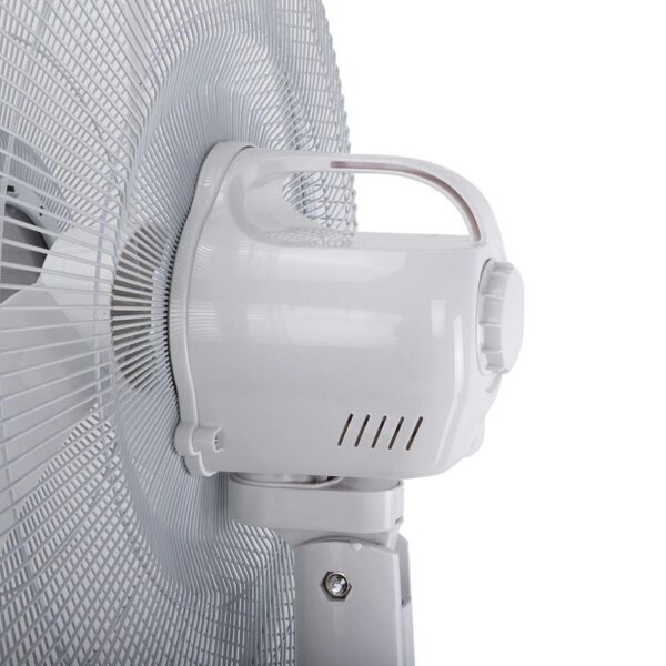 پنکه ایستاده شارژی جیپاس GF9385 با چراغ LED و دو فن