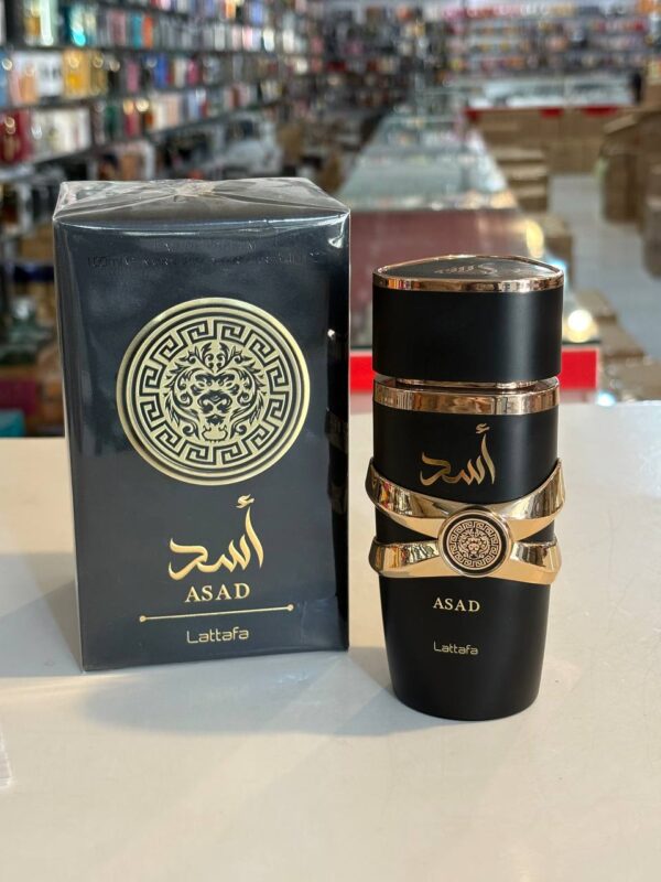 پرفیوم لطافه اسد ASAD مردانه قوی چوبی و اسموکی 100ml