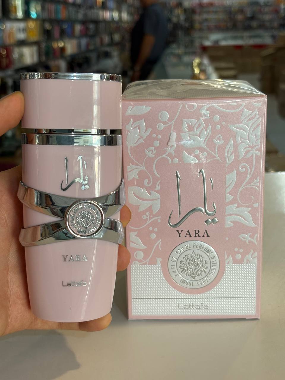 ادو پرفیوم زنانه لطافه یارا صورتی حجم 100 میلی لیتر اصل