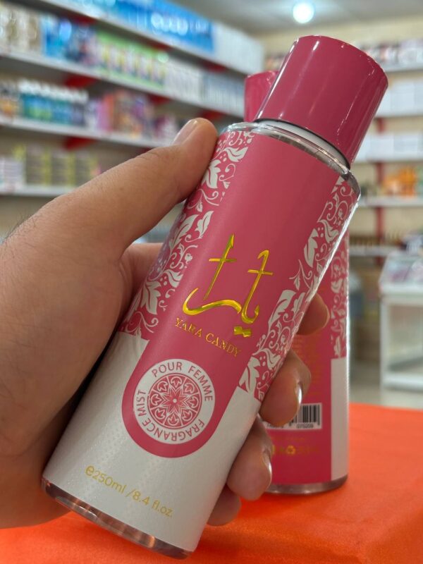 بادی اسپلش رایحه یارا کندی 250 میل YARA CANDY شرکت زک پرفیوم