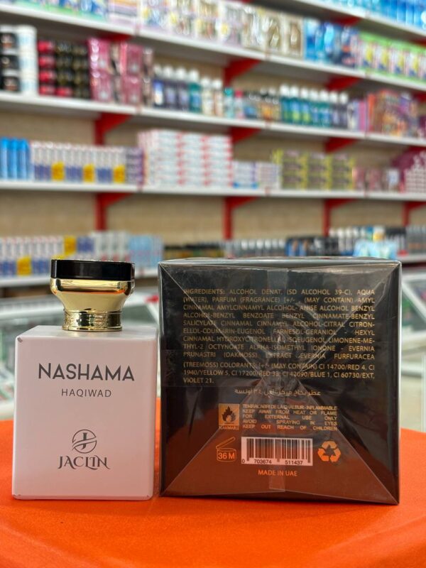 ادکلن NASHAMA HAQIWAD برند ژاکلین یونی‌سکس ۱۰۰ میل