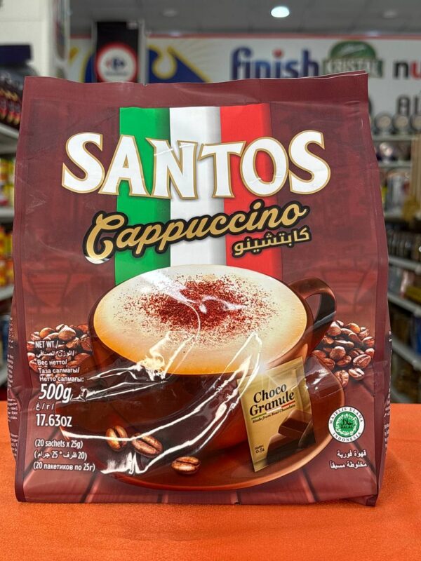 کاپوچینو سانتوس بسته 20 عددی Santos Cappuccino اندونزی