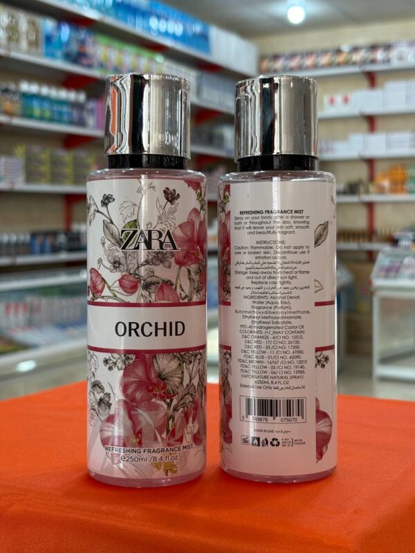 بادی اسپلش زنانه زارا ORCHID ارکیده 250ml رایحه گلی میوه‌ای شیرین