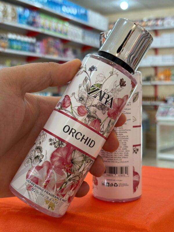 بادی اسپلش زنانه زارا ORCHID ارکیده 250ml رایحه گلی میوه‌ای شیرین