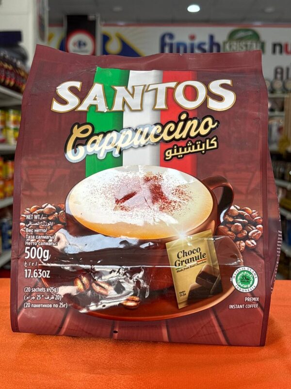 کاپوچینو سانتوس بسته 20 عددی Santos Cappuccino اندونزی
