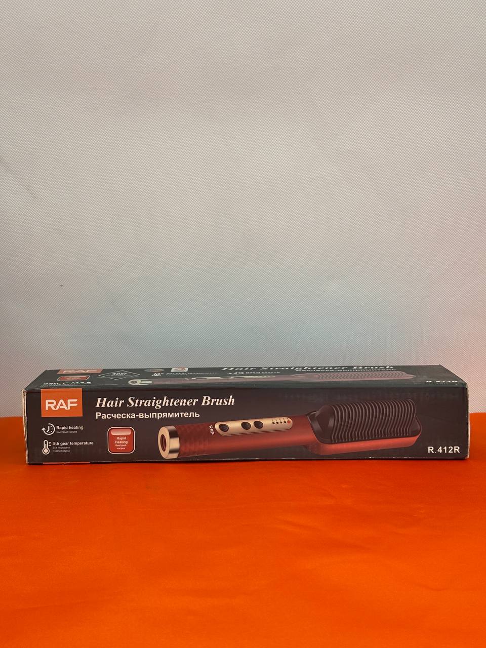 برس حرارتی صاف کننده موی راف مدل R.412R قرمز 45 وات