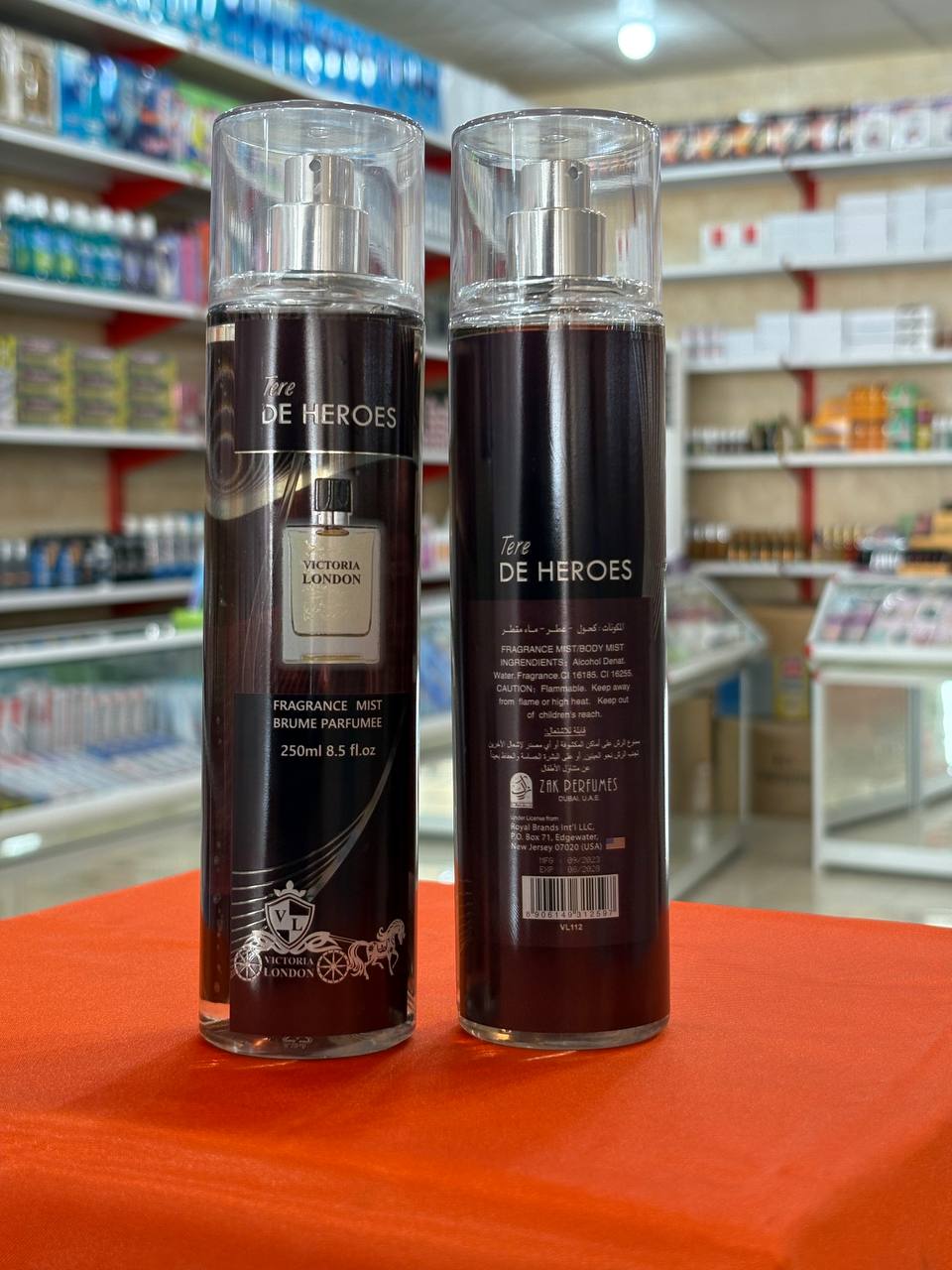بادی اسپلش تره د هیروز ویکتوریا لندن عطر بدن مردانه چوبی 250 میلیلیتر