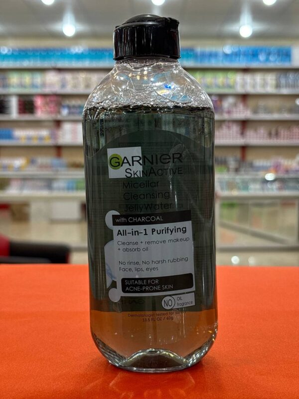 میسلار واتر ژلی زغال گارنیر 400 میلی لیتر Micellar Cleansing Jelly Water
