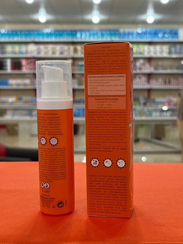 کرم ضد آفتاب اون Avene SPF50+ فلوئید Dry Touch مات کننده پوست چرب 50 میل