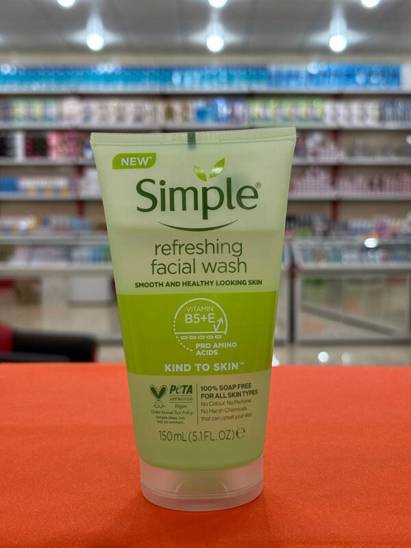 ژل شستشوی صورت سیمپل حجم 150 میلی لیتر Simple refreshing facial wash