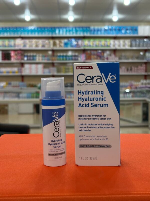 سرم آبرسان هیالورونیک اسید سراوی CeraVe حجم 30 میل حاوی ویتامین B5 اصل