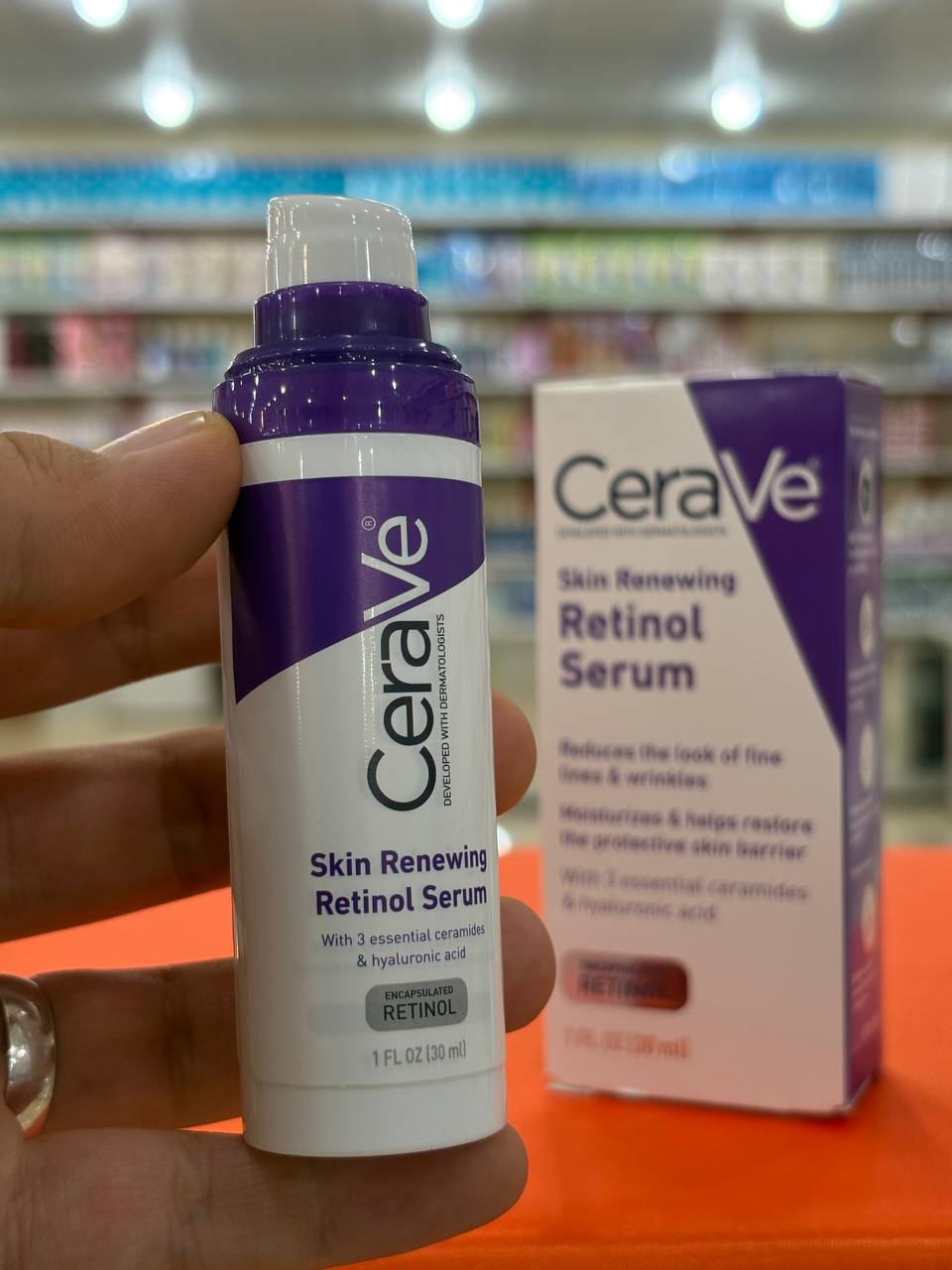 سرم رتینول ضد چروک سراوی 30 میل ترمیم کننده پوست CeraVe Retinol