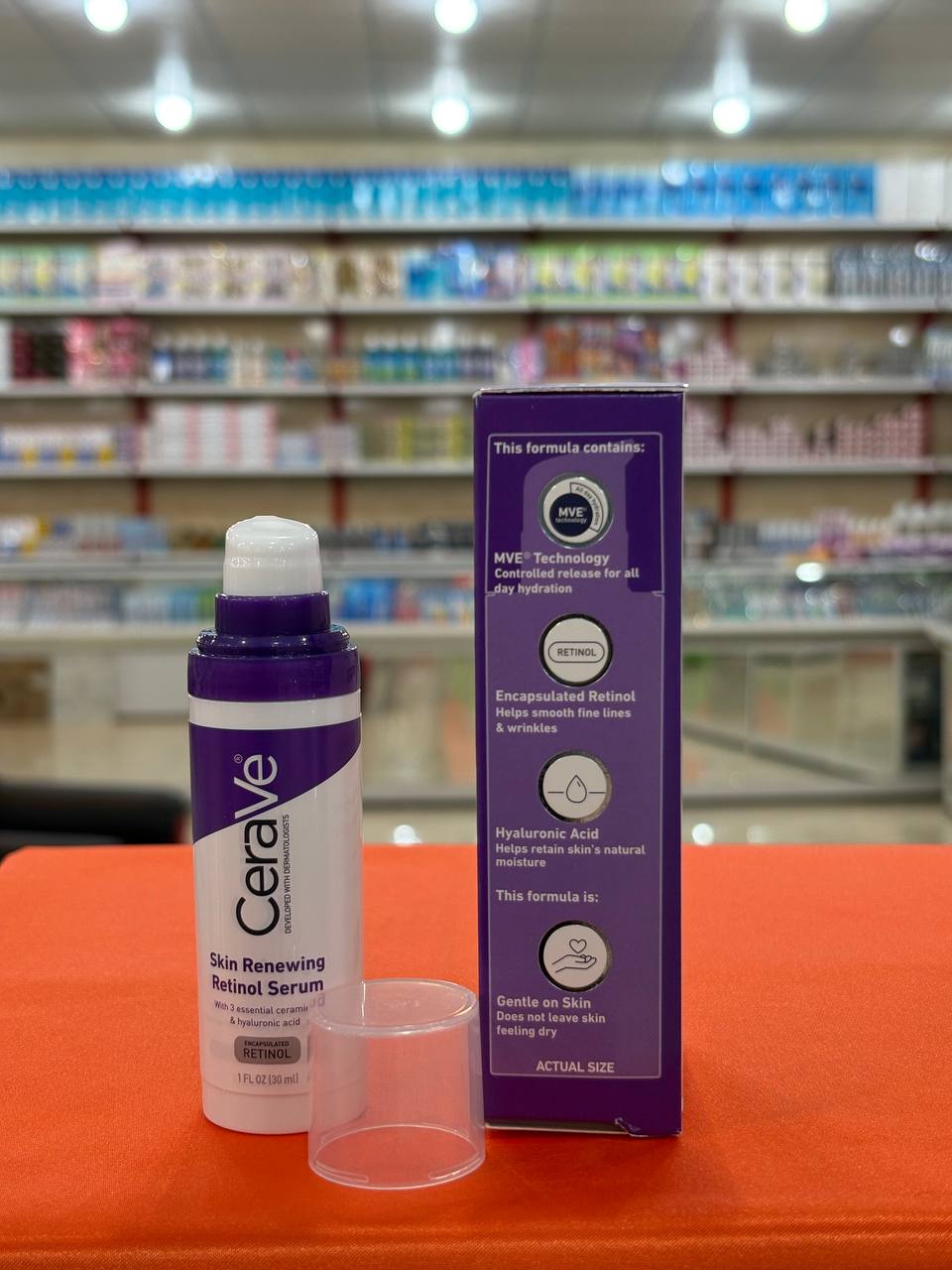 سرم رتینول ضد چروک سراوی 30 میل ترمیم کننده پوست CeraVe Retinol