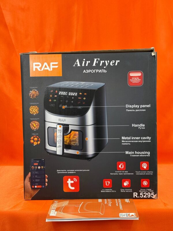 سرخکن هوشمند راف 8 لیتری R.5295 کنترل موبایل ایرفرایر 1700 وات
