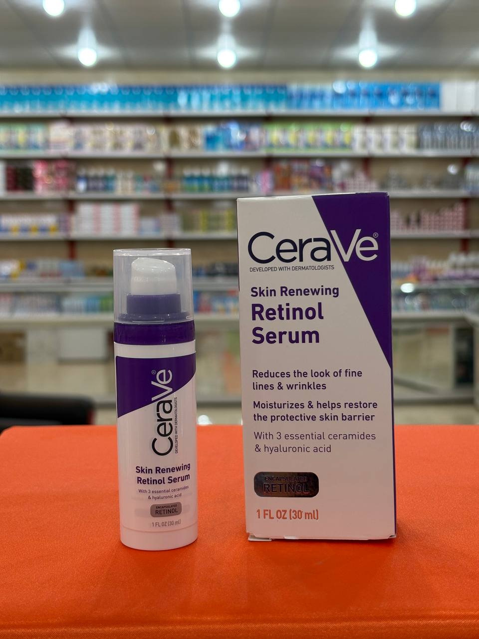 سرم رتینول ضد چروک سراوی 30 میل ترمیم کننده پوست CeraVe Retinol