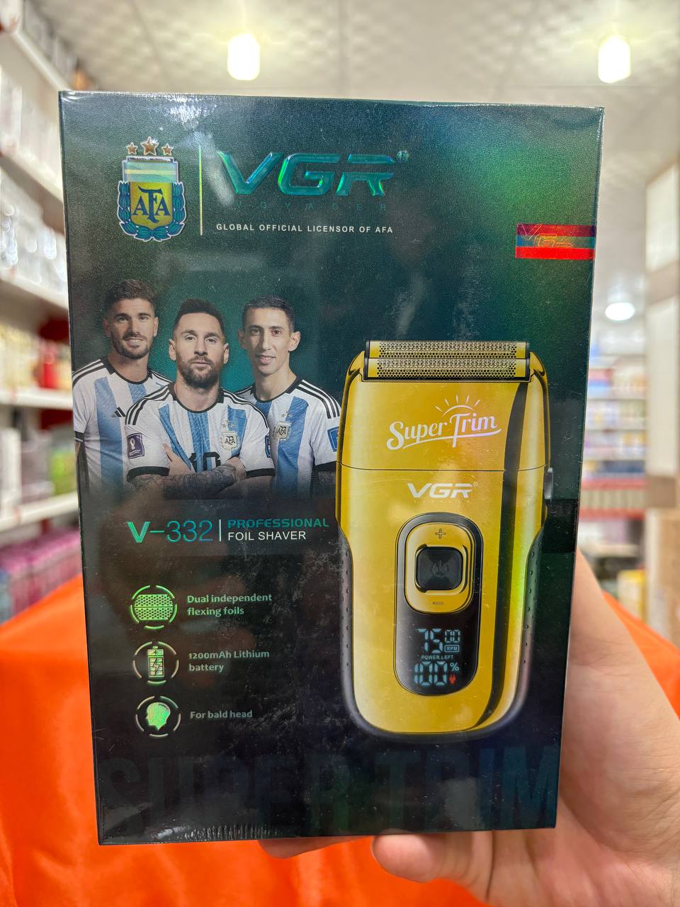 شیور وی جی آر مدل V-332 با تیغه استیل ضد زنگ و موتور 7500 دور