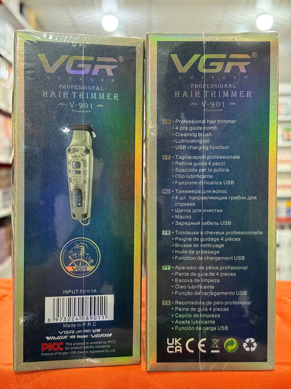 ماشین اصلاح وی جی آر مدل VGR901 با تیغه کربن استیل و برش مستقیم