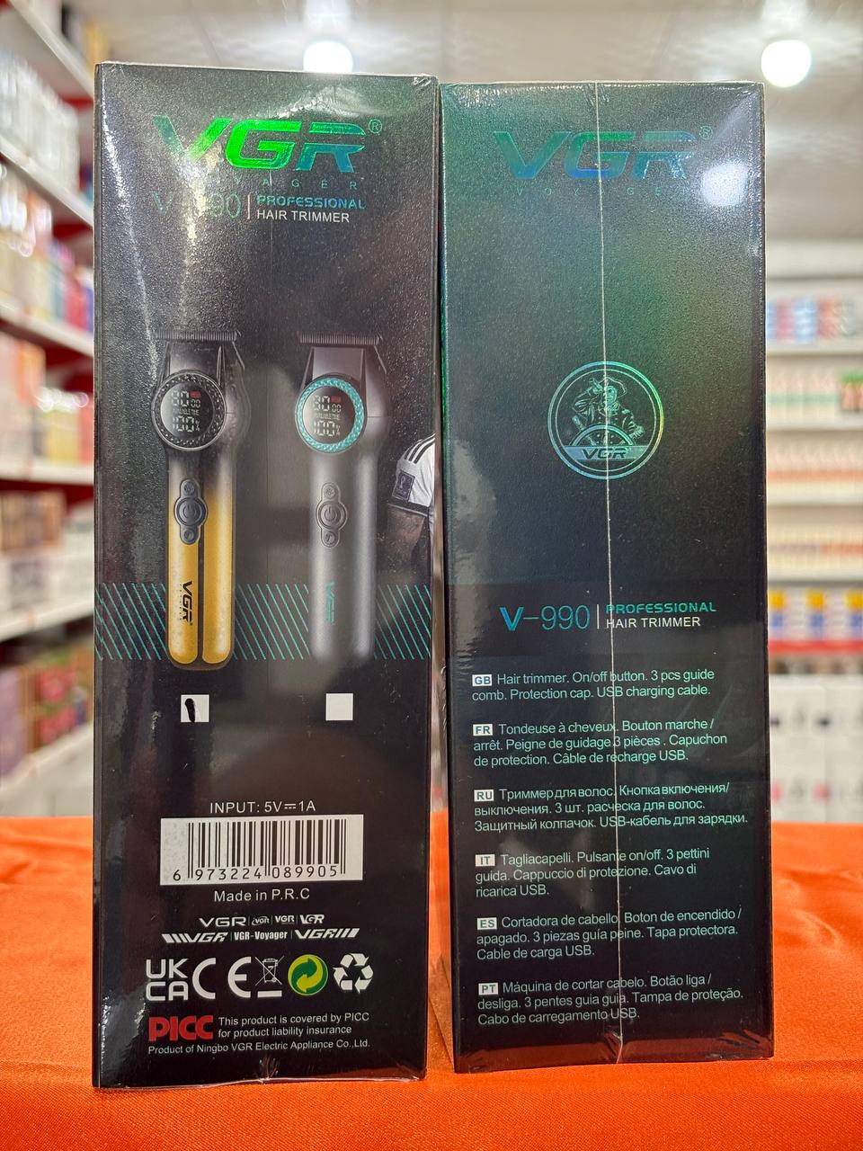 ماشین اصلاح وی جی آر مدل V-990 با تیغه سرامیک و برش مستقیم