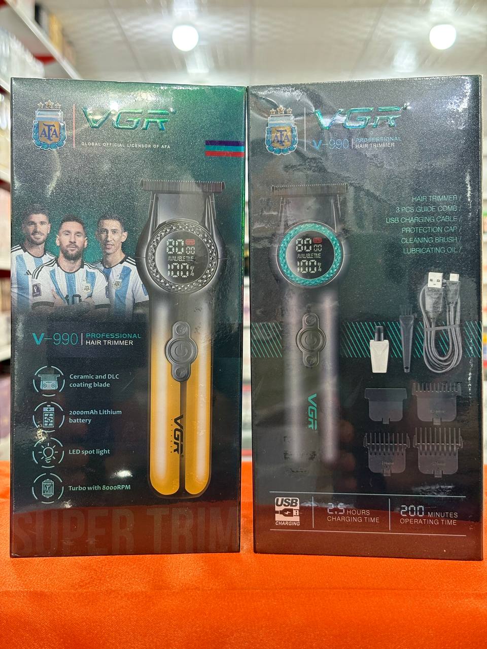 ماشین اصلاح وی جی آر مدل V-990 با تیغه سرامیک و برش مستقیم