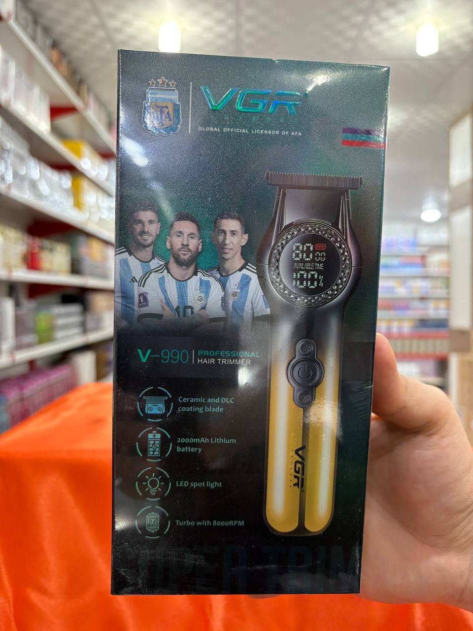 ماشین اصلاح وی جی آر مدل V-990 با تیغه سرامیک و برش مستقیم