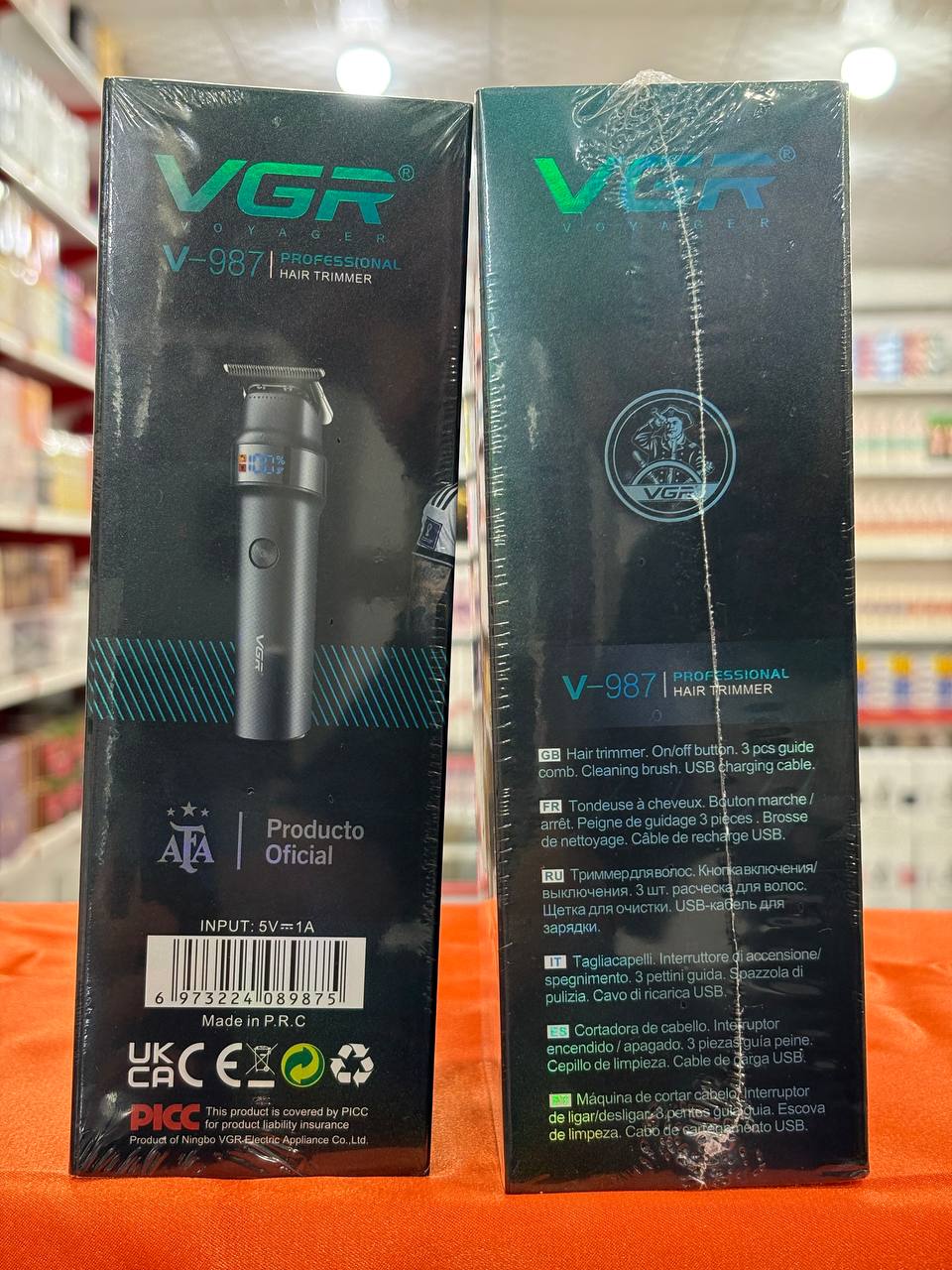 ماشین اصلاح وی جی آر مدل V987 با تیغه سرامیک و ضد آب