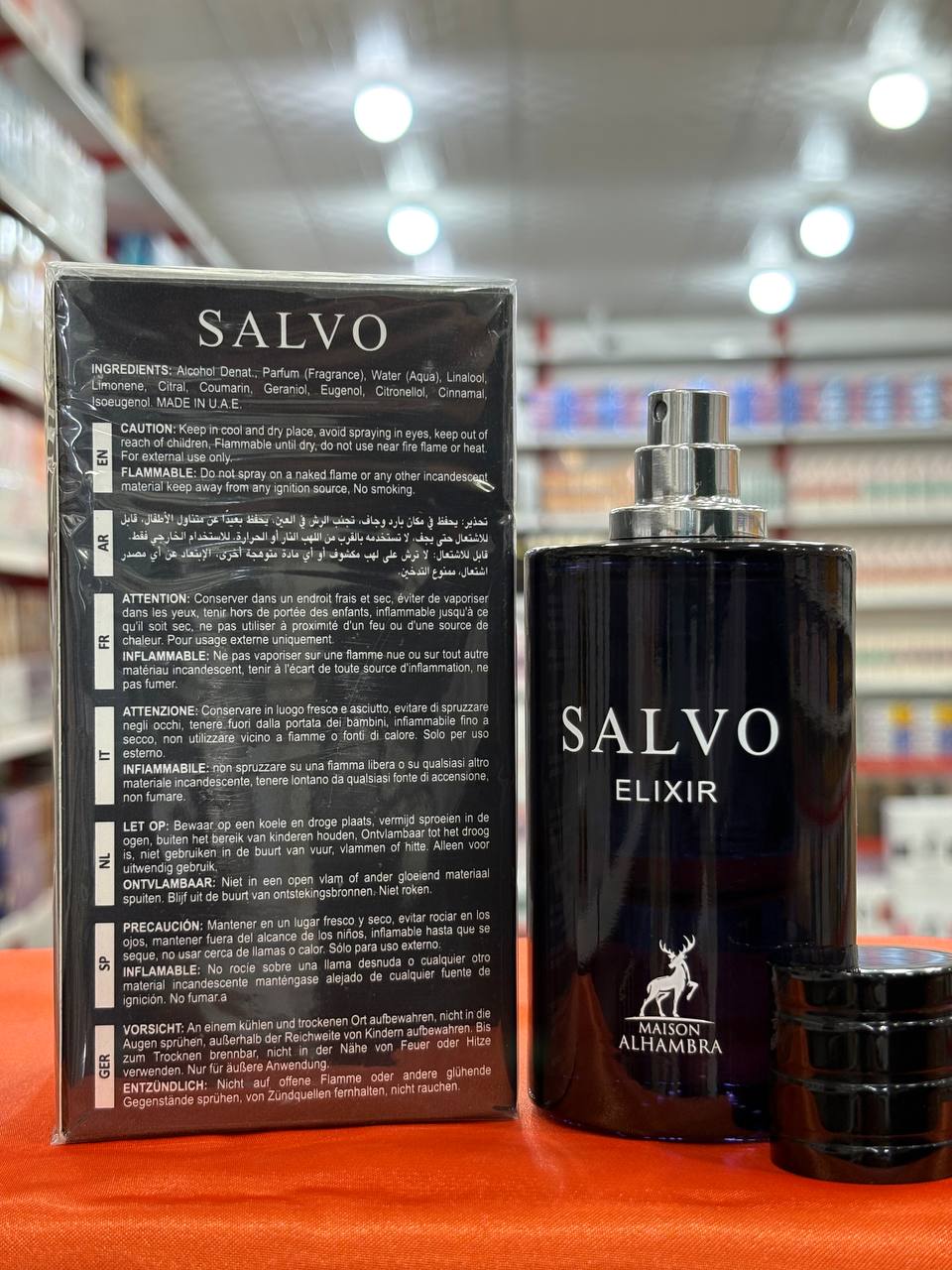 ادو پرفیوم مردانه الحمبرا مدل SALVO ELIXIR ( ساواج الکسیر ) حجم 100 میلی لیتر