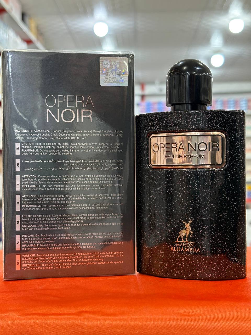 ادو پرفیوم زنانه الحمبرا مدل Opera Noir حجم 100 میلی لیتر