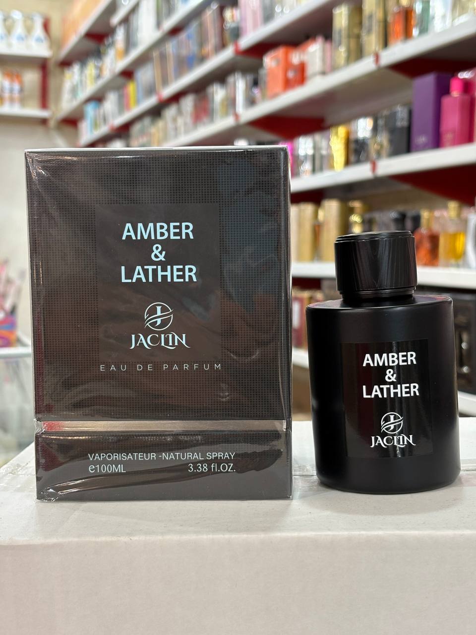ادکلن امبر لدر از برند ژاکلین (Amber Leather Jaclin) حجم 100 میلی لیتر