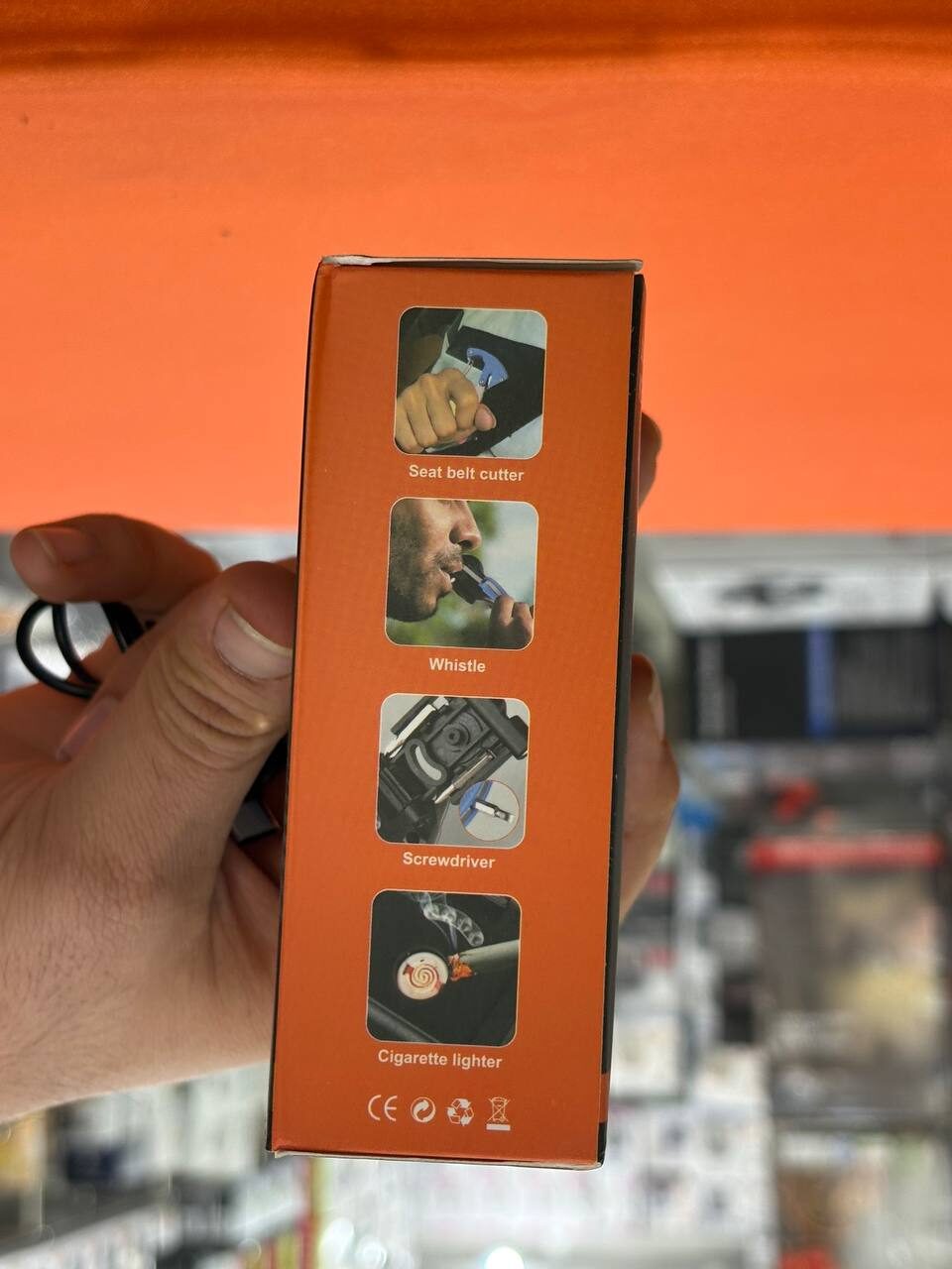 چراغ قوه چند کاره شارژی W5147 با لامپ اضطراری و فندک