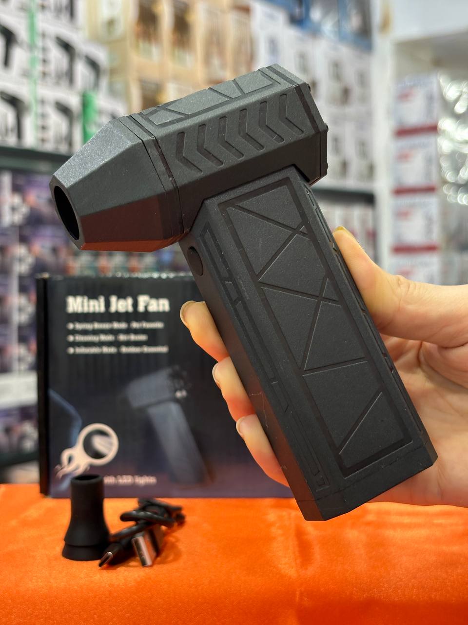 مینی جت فن شارژی چراغ دار قدرتمند