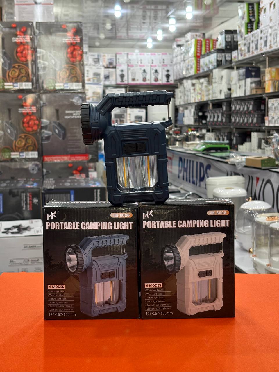 چراغ شارژی چندکاره 6 حالته مدل HK-8098