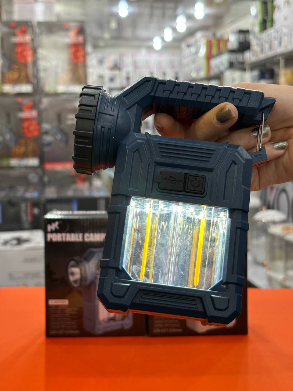 چراغ شارژی چندکاره 6 حالته مدل HK-8098