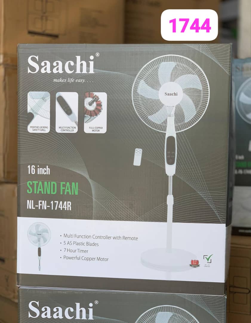 پنکه ایستاده کنترلدار ساچی NL FN 1744 R – Saachi NL-FN-1744R 16 Inch Stand Fan with Remote