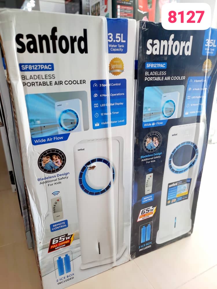 کولر آبی پرتابل بدون پره سانفورد مدل SF 8127 PAC – Sanford SF8127PAC Bladeless Portable Air Cooler