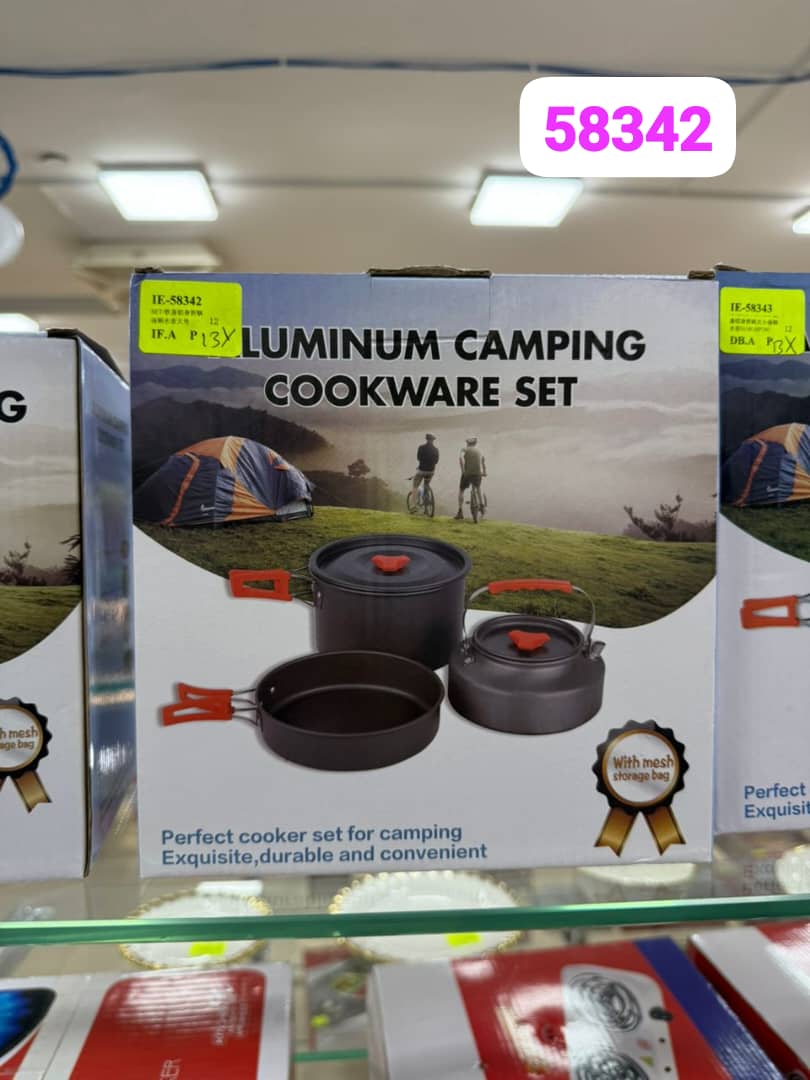 ست قابلمه کمپینگ مدل IE58342 – Aluminum Camping Cookware Set IE58342
