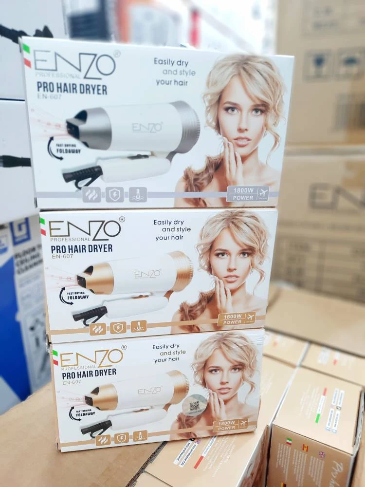 سشوار حرفه ای تاشو انزو مدل EN 607 – Enzo Pro Hair Dryer EN 607