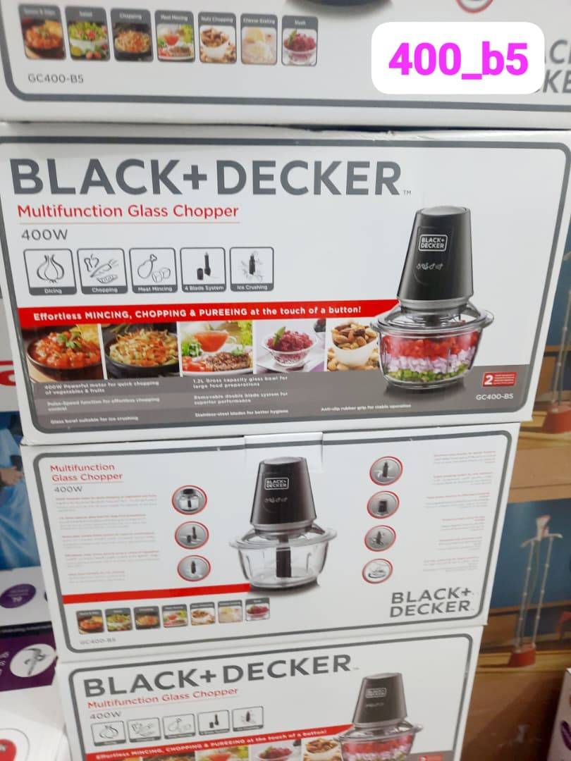 خردکن چندکاره شیشهای بلک اند دکر مدل GC 400 ظرفیت ۱.۲ لیتر – Black+Decker Multifunction Glass Chopper GC 400