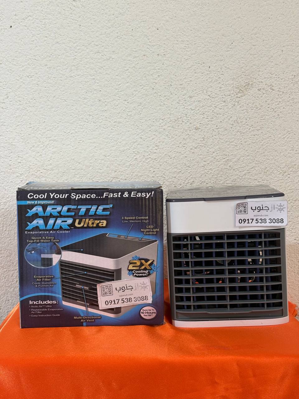 کولر آبی رومیزی آرکتیک ایر اولترا مدل ۴۱۱ – Arctic Air Ultra 2X Powerful Evaporative Personal Space Cooler